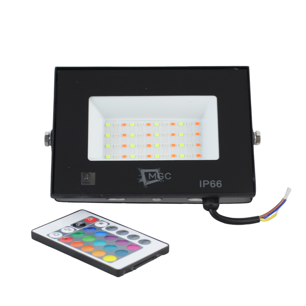 REFLETOR DE LED LINHA RKT 100W RGB - MGC
